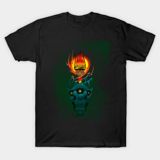 Torch with skull T-Shirt